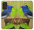 S3839 Oiseau bleu du bonheur Oiseau bleu Etui Coque Housse pour Samsung Galaxy A53 5G