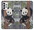S3793 Peinture de neige mignon bébé panda Etui Coque Housse pour Samsung Galaxy A73 5G