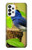 S3839 Oiseau bleu du bonheur Oiseau bleu Etui Coque Housse pour Samsung Galaxy A73 5G