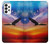 S3841 Pygargue à tête blanche volant dans un ciel coloré Etui Coque Housse pour Samsung Galaxy A73 5G