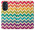 S2362 Arc en ciel coloré Shavron Zig zag Etui Coque Housse pour Motorola Edge 30 Pro