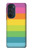 S2363 Arc en ciel Motif Etui Coque Housse pour Motorola Edge 30 Pro