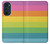 S2363 Arc en ciel Motif Etui Coque Housse pour Motorola Edge 30 Pro