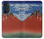S2390 Katsushika Hokusai Fuji Rouge Etui Coque Housse pour Motorola Edge 30 Pro