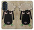 S2826 Mignon Noir Sheep Dormir Dessin Etui Coque Housse pour Motorola Edge 30 Pro