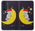 S2849 Mignon Lune Nuit Sleepy Chouette Etui Coque Housse pour Motorola Edge 30 Pro