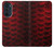 S2879 Rouge Arowana écailles de poisson Etui Coque Housse pour Motorola Edge 30 Pro