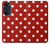 S2951 Rouge Pois Etui Coque Housse pour Motorola Edge 30 Pro