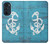 S3053 Marin Blue Anchor Etui Coque Housse pour Motorola Edge 30 Pro