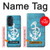 S3053 Marin Blue Anchor Etui Coque Housse pour Motorola Edge 30 Pro