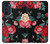 S3112 Motif floral Rose Noir Etui Coque Housse pour Motorola Edge 30 Pro