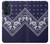 S3357 Marine Bleu Bandana Motif Etui Coque Housse pour Motorola Edge 30 Pro S3357 Marine Bleu Bandana Motif Etui Coque Housse pour Motorola Edge 30 Pro