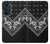 S3363 Motif Bandana Noir Etui Coque Housse pour Motorola Edge 30 Pro