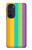 S3678 Vertical arc-en-ciel coloré Etui Coque Housse pour Motorola Edge 30 Pro