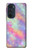 S3706 Arc-en-ciel pastel Galaxy Pink Sky Etui Coque Housse pour Motorola Edge 30 Pro