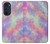 S3706 Arc-en-ciel pastel Galaxy Pink Sky Etui Coque Housse pour Motorola Edge 30 Pro