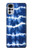 S3671 Tie Dye bleu Etui Coque Housse pour Motorola Moto G22