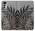S3692 Feuilles de palmier gris noir Etui Coque Housse pour Motorola Moto G22