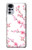 S3707 Fleur de cerisier rose fleur de printemps Etui Coque Housse pour Motorola Moto G22