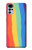 S3799 Arc-en-ciel aquarelle vertical mignon Etui Coque Housse pour Motorola Moto G22