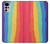 S3799 Arc-en-ciel aquarelle vertical mignon Etui Coque Housse pour Motorola Moto G22