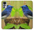 S3839 Oiseau bleu du bonheur Oiseau bleu Etui Coque Housse pour Motorola Moto G22