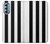 S2297 Noir et blanc rayures verticales Etui Coque Housse pour Motorola Moto G Stylus 5G (2022)