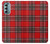S2374 Motif Tartan Rouge Etui Coque Housse pour Motorola Moto G Stylus 5G (2022)