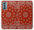 S3355 Motif Bandana Rouge Etui Coque Housse pour Motorola Moto G Stylus 5G (2022)
