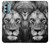 S3372 Lion Visage Etui Coque Housse pour Motorola Moto G Stylus 5G (2022)
