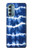 S3671 Tie Dye bleu Etui Coque Housse pour Motorola Moto G Stylus 5G (2022)