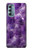 S3713 Graphique violet améthyste à quartz imprimé Etui Coque Housse pour Motorola Moto G Stylus 5G (2022)