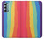 S3799 Arc-en-ciel aquarelle vertical mignon Etui Coque Housse pour Motorola Moto G Stylus 5G (2022)