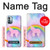 S3070 Arc en ciel pastel ciel Licorne Etui Coque Housse pour Nokia G11, G21