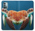 S3497 Vert tortue de mer Etui Coque Housse pour Nokia G11, G21