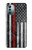 S3687 Drapeau américain de pompier mince ligne rouge Etui Coque Housse pour Nokia G11, G21