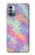 S3706 Arc-en-ciel pastel Galaxy Pink Sky Etui Coque Housse pour Nokia G11, G21