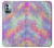 S3706 Arc-en-ciel pastel Galaxy Pink Sky Etui Coque Housse pour Nokia G11, G21