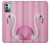 S3805 Flamant Rose Pastel Etui Coque Housse pour Nokia G11, G21