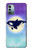 S3807 Killer Whale Orca Lune Pastel Fantaisie Etui Coque Housse pour Nokia G11, G21