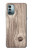 S3822 Graphique de la texture du bois imprimé Etui Coque Housse pour Nokia G11, G21