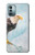 S3843 Pygargue à tête blanche sur glace Etui Coque Housse pour Nokia G11, G21