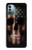 S3850 Crâne de drapeau américain Etui Coque Housse pour Nokia G11, G21