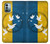 S3857 Colombe de la paix drapeau ukrainien Etui Coque Housse pour Nokia G11, G21