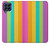 S3678 Vertical arc-en-ciel coloré Etui Coque Housse pour Samsung Galaxy M53