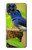 S3839 Oiseau bleu du bonheur Oiseau bleu Etui Coque Housse pour Samsung Galaxy M53