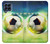 S3844 Ballon de football de football rougeoyant Etui Coque Housse pour Samsung Galaxy M53