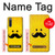 S1145 Soleil jaune Mustache Etui Coque Housse pour Sony Xperia 10 IV