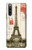 S2108 Tour Eiffel de Paris Carte postale Etui Coque Housse pour Sony Xperia 10 IV