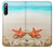S3212 Coquilles de mer Étoile de mer Plage Etui Coque Housse pour Sony Xperia 10 IV